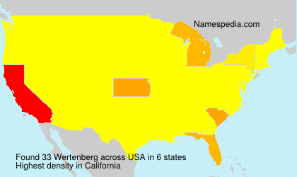 Surname Wertenberg in USA Surname Wertenberg in USA