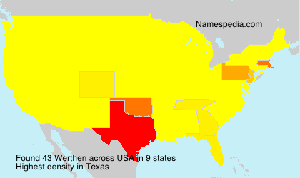 Surname Werthen in USA Surname Werthen in USA