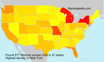 Surname Wesche in USA