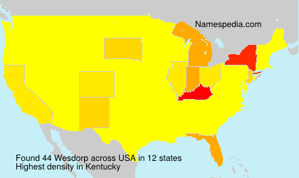 Surname Wesdorp in USA Surname Wesdorp in USA