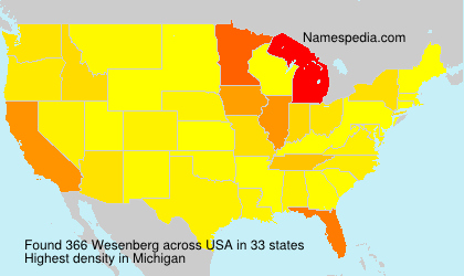 Surname Wesenberg in USA Surname Wesenberg in USA