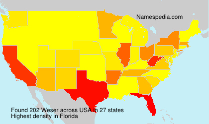 Surname Weser in USA Surname Weser in USA