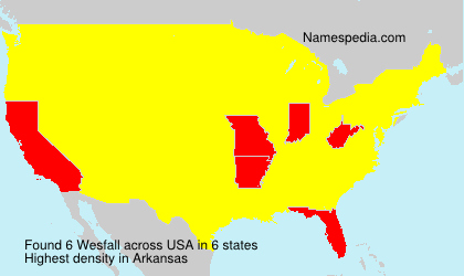 Surname Wesfall in USA Surname Wesfall in USA