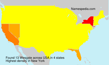 Surname Wesgate in USA Surname Wesgate in USA
