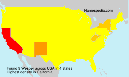 Surname Wesper in USA Surname Wesper in USA