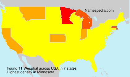 Surname Wesphal in USA Surname Wesphal in USA