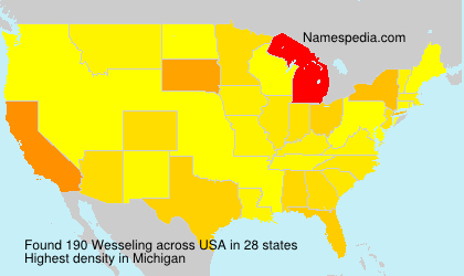 Surname Wesseling in USA Surname Wesseling in USA