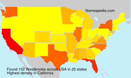 Surname Westbrooke in USA