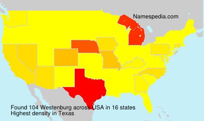 Surname Westenburg in USA Surname Westenburg in USA