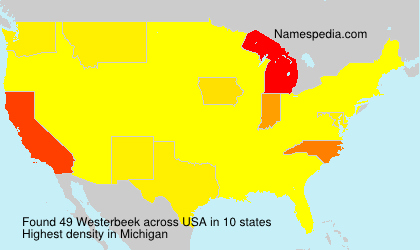Surname Westerbeek in USA Surname Westerbeek in USA