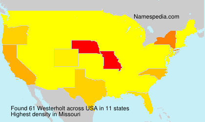 Surname Westerholt in USA Surname Westerholt in USA