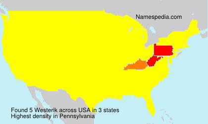 Surname Westerik in USA Surname Westerik in USA