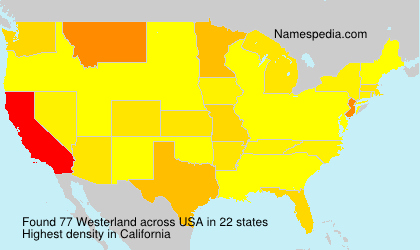 Surname Westerland in USA Surname Westerland in USA