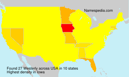 Surname Westerly in USA Surname Westerly in USA