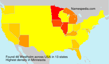 Surname Westholm in USA Surname Westholm in USA
