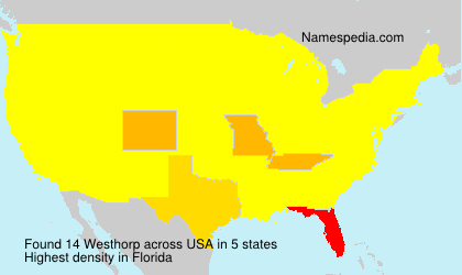 Surname Westhorp in USA Surname Westhorp in USA
