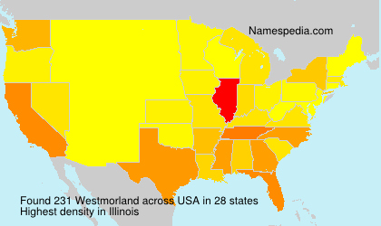 Surname Westmorland in USA Surname Westmorland in USA