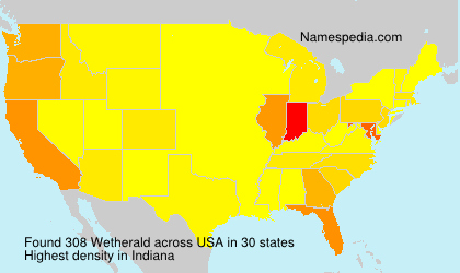 Surname Wetherald in USA Surname Wetherald in USA