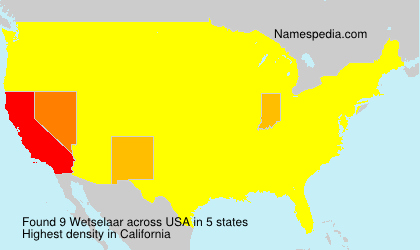Surname Wetselaar in USA Surname Wetselaar in USA