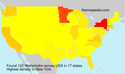 Surname Wetterhahn in USA Surname Wetterhahn in USA