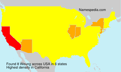 Surname Weung in USA Surname Weung in USA