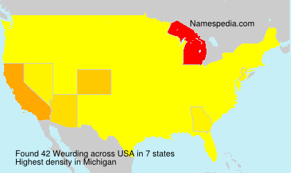 Surname Weurding in USA Surname Weurding in USA
