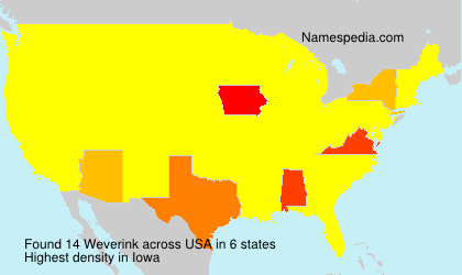 Surname Weverink in USA Surname Weverink in USA