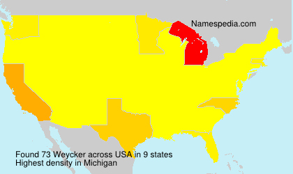 Surname Weycker in USA