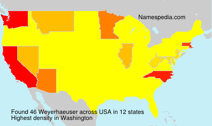 Surname Weyerhaeuser in USA Surname Weyerhaeuser in USA