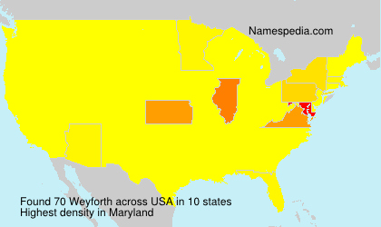 Surname Weyforth in USA Surname Weyforth in USA