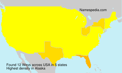 Surname Weys in USA Surname Weys in USA