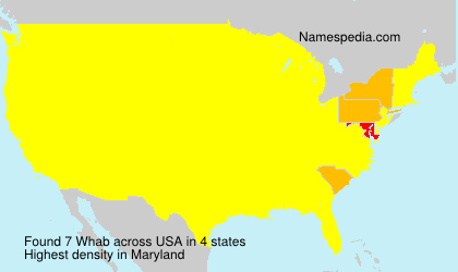 Surname Whab in USA Surname Whab in USA