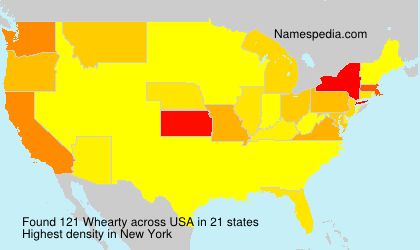 Surname Whearty in USA Surname Whearty in USA