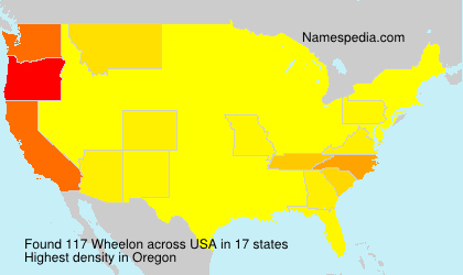 Surname Wheelon in USA Surname Wheelon in USA