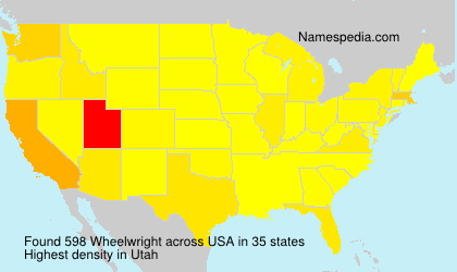 Surname Wheelwright in USA Surname Wheelwright in USA