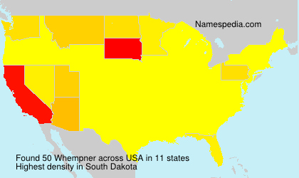 Surname Whempner in USA Surname Whempner in USA
