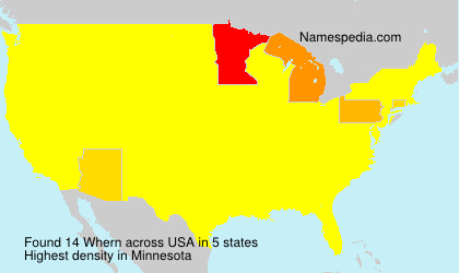 Surname Whern in USA Surname Whern in USA