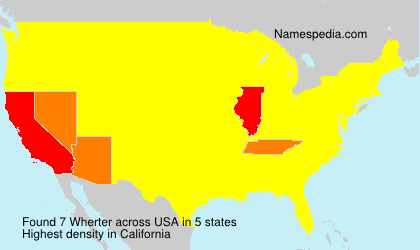 Surname Wherter in USA Surname Wherter in USA