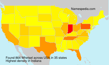 Surname Whetsel in USA Surname Whetsel in USA