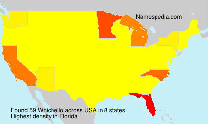 Surname Whichello in USA Surname Whichello in USA