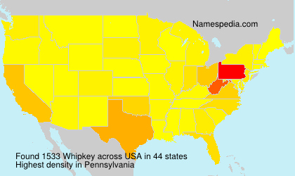 Surname Whipkey in USA Surname Whipkey in USA