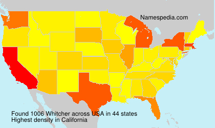 Surname Whitcher in USA Surname Whitcher in USA