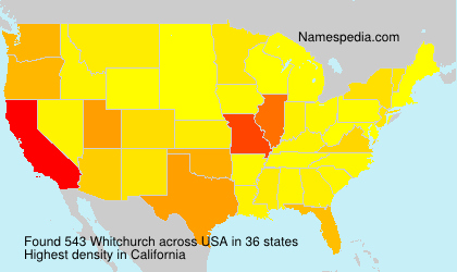 Surname Whitchurch in USA Surname Whitchurch in USA