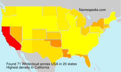 Surname Whitecloud in USA Surname Whitecloud in USA