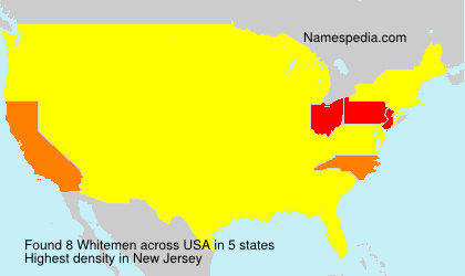Surname Whitemen in USA Surname Whitemen in USA
