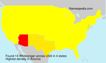 Surname Whitesinger in USA Surname Whitesinger in USA