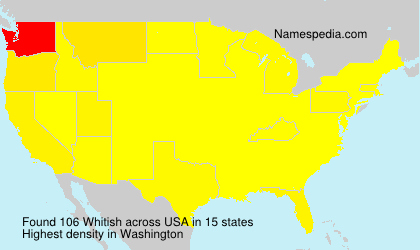 Surname Whitish in USA Surname Whitish in USA