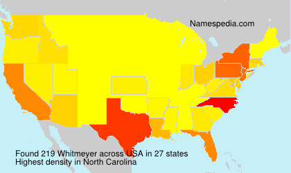 Surname Whitmeyer in USA Surname Whitmeyer in USA