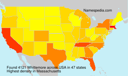 Surname Whittemore in USA Surname Whittemore in USA