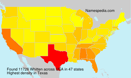 Surname Whitten in USA Surname Whitten in USA